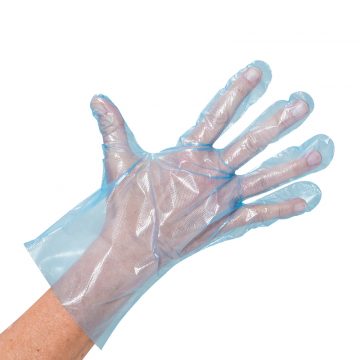 Einweg PE Handschuh blau | Einmalhandschuhe