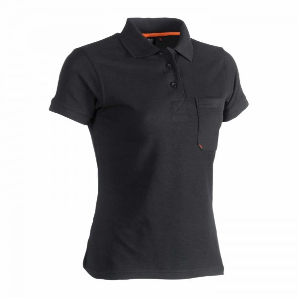 Polo kurzarm für Damen - FREYA schwarz