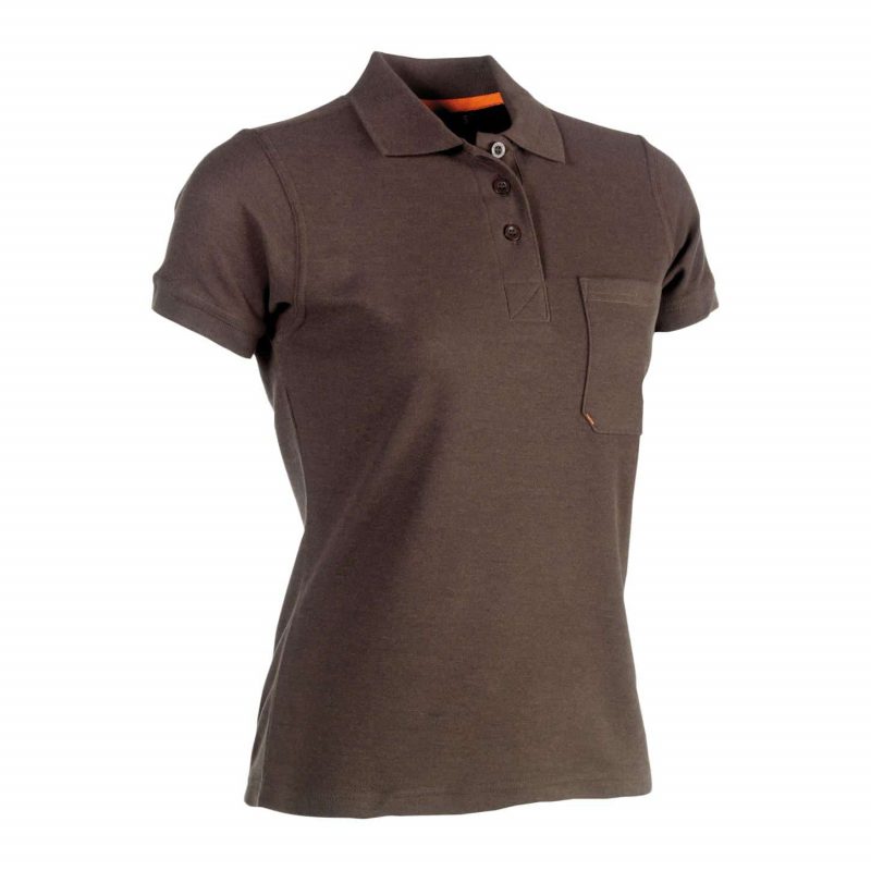 Polo kurzarm für Damen - FREYA braun