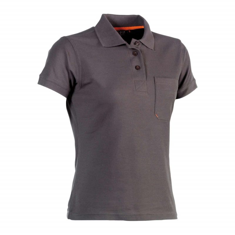 Polo kurzarm für Damen - FREYA grau