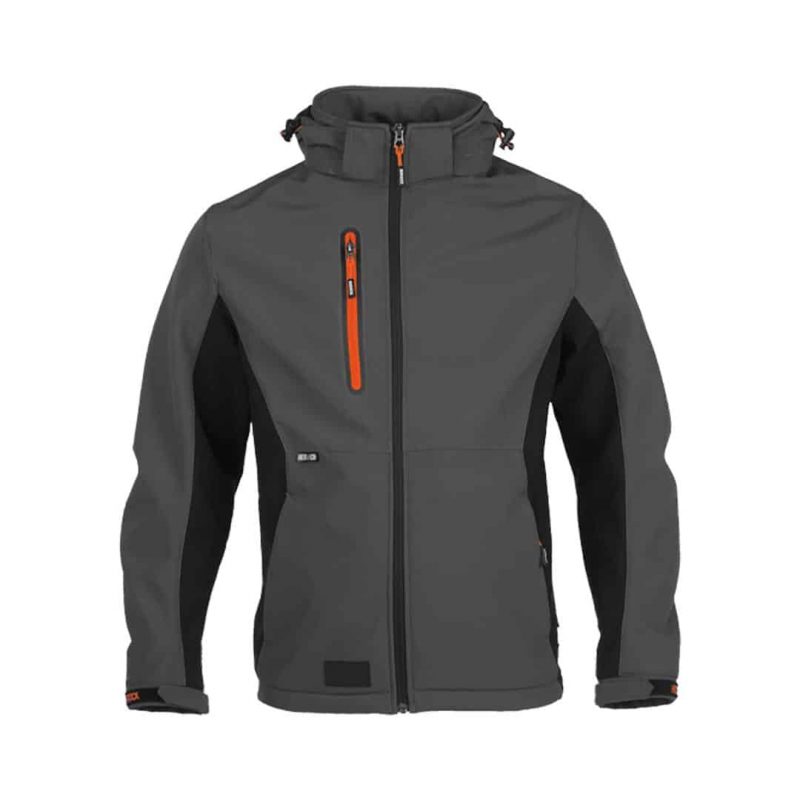 Softshell Jacke - TRYSTAN grau/schwarz