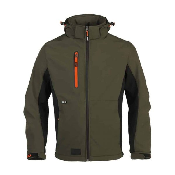 Softshell Jacke - TRYSTAN khaki/schwarz