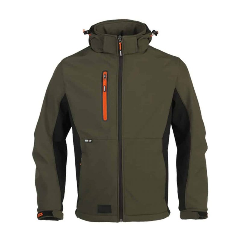 Softshell Jacke - TRYSTAN khaki/schwarz