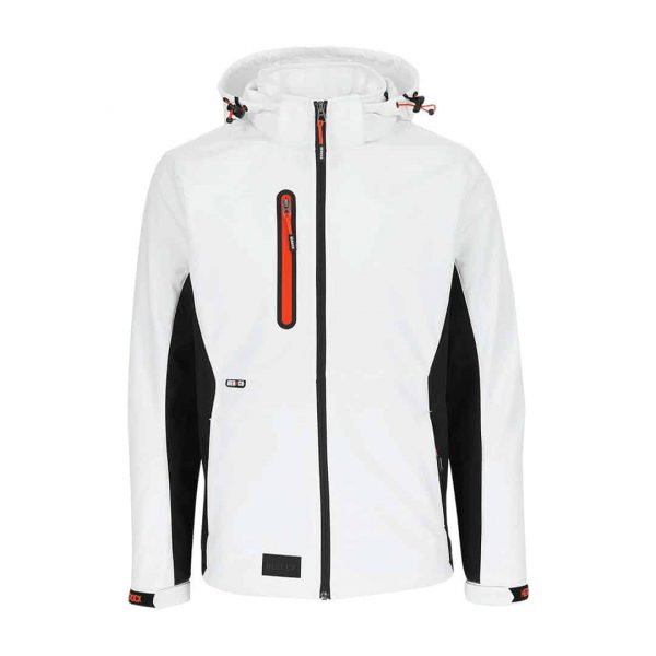 Softshell Jacke - TRYSTAN weiß/schwarz