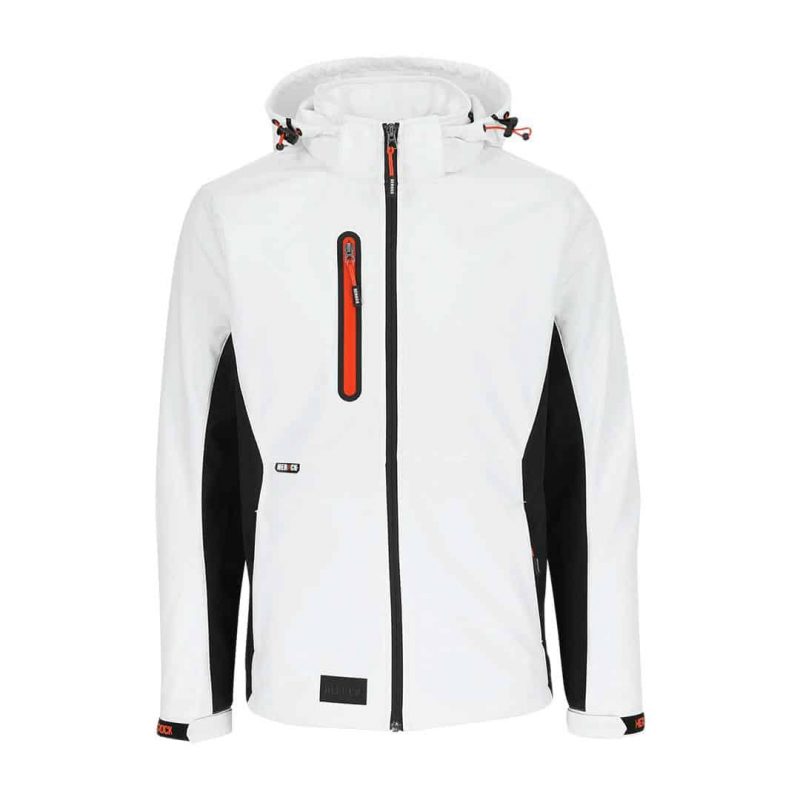 Softshell Jacke - TRYSTAN weiß/schwarz