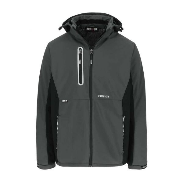 Softshell Jacke - TARIS grau/schwarz
