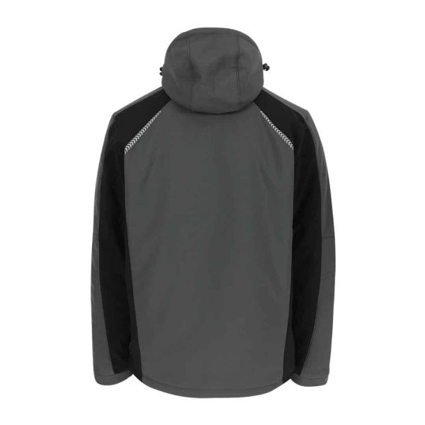 Softshell Jacke - TARIS grau/schwarz – Bild 2