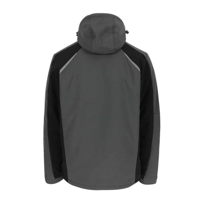 Softshell Jacke - TARIS grau/schwarz – Bild 2