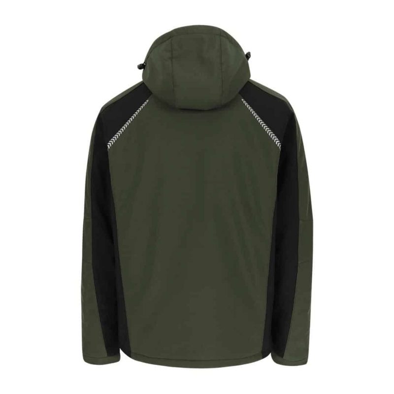 Softshell Jacke - TARIS khaki/schwarz – Bild 2