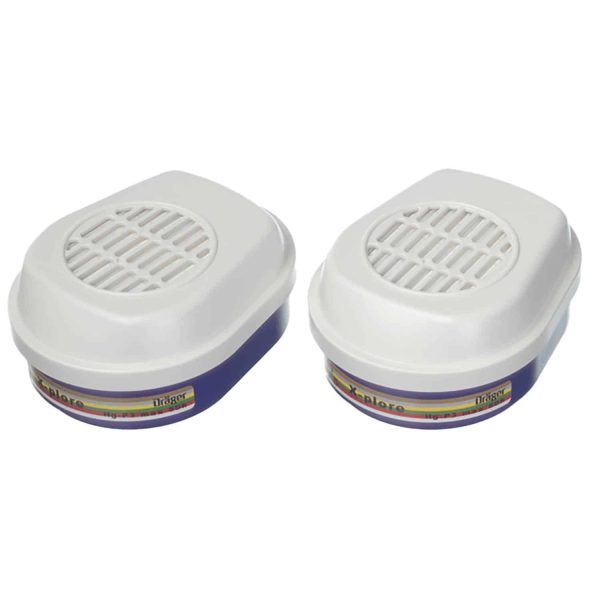 Dräger Bajonett Kombifilter A1B1E1K1 Hg P3 R D - 2er-Set