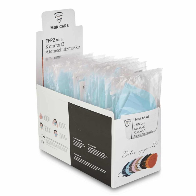 FFP2 Masken Babyblau Displaybox 50er