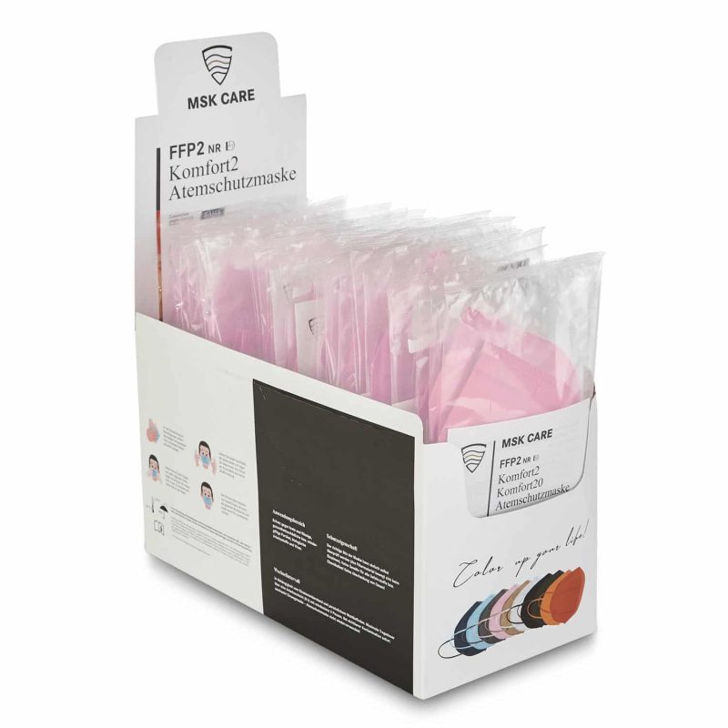 FFP2 Masken Pink Displaybox 50er