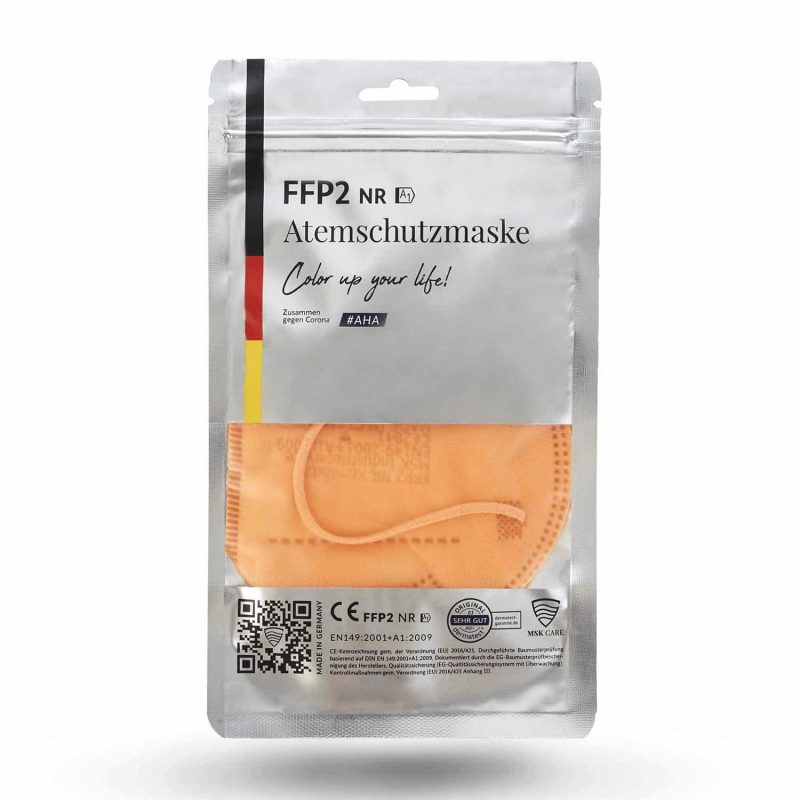 FFP2 Masken Orange Silberbox 50er – Bild 5