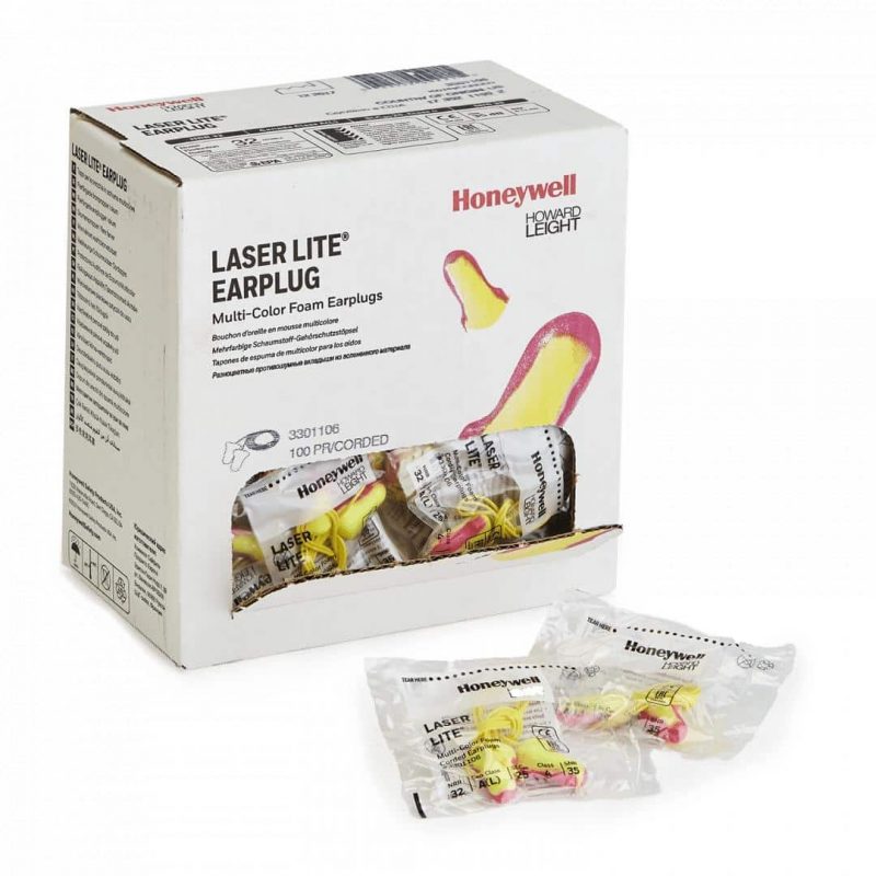 Ohrstopfen LASER LITE Spenderbox - 100 Paar