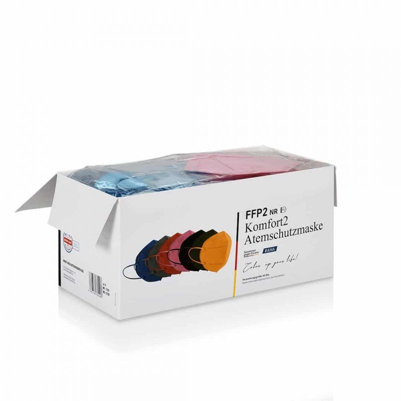 FFP2 Masken Rainbow (10 Farben in einer Box) – Bild 8