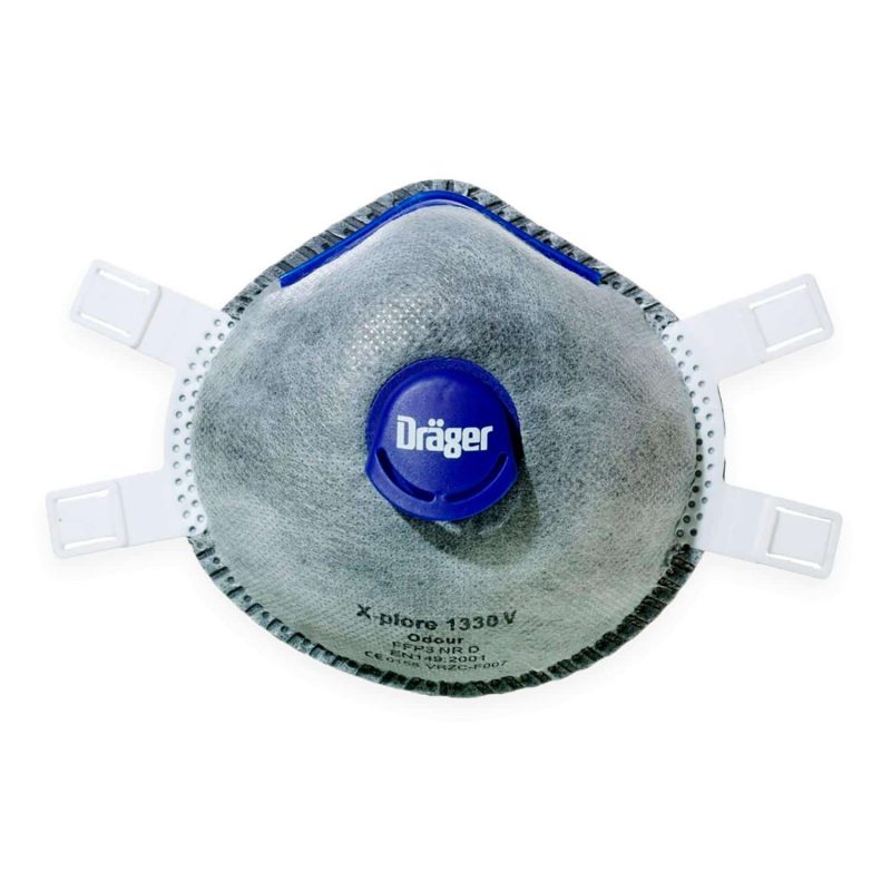 Dräger X-plore 1330 mit Ventil - FFP3 Maske NR D - 5er Box – Bild 2
