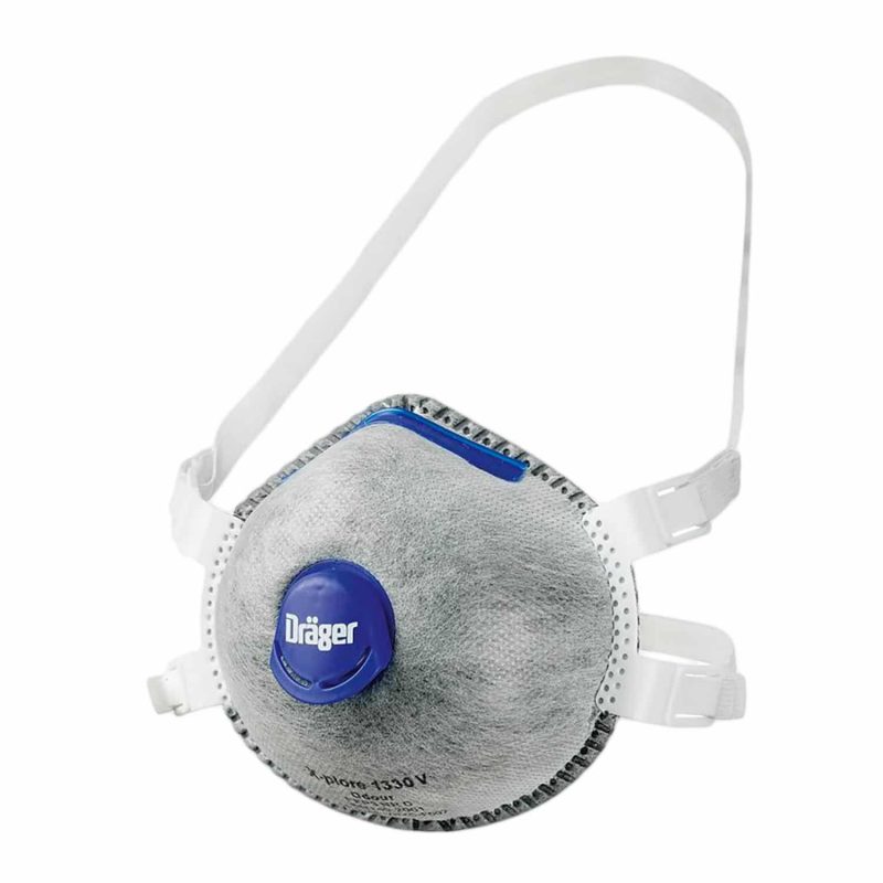 Dräger X-plore 1330 mit Ventil - FFP3 Maske NR D - 5er Box