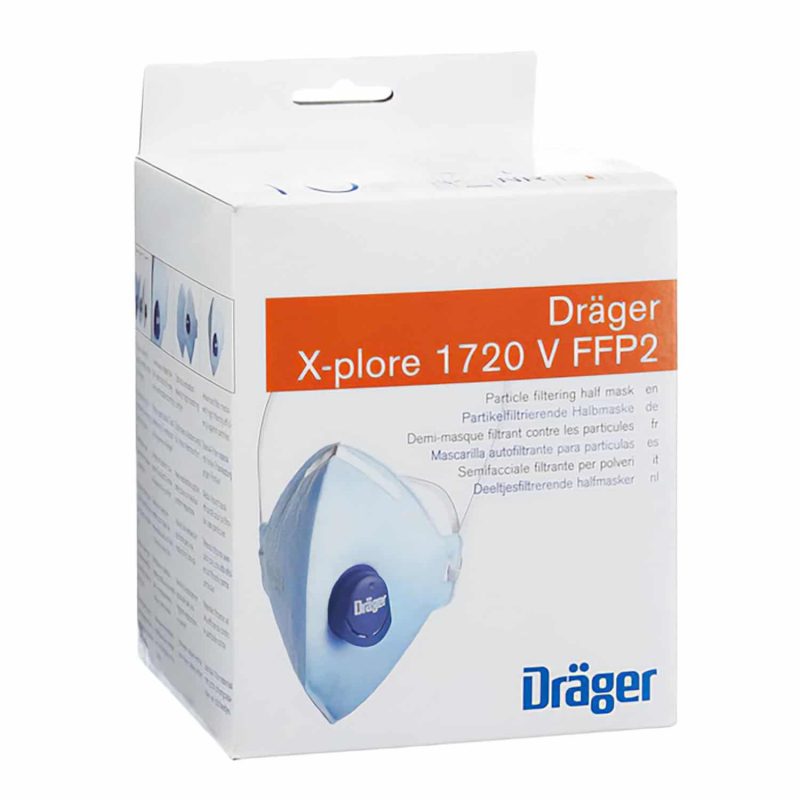 Dräger X-plore 1720 mit Ventil - FFP2 Maske NR D - 10er Box – Bild 5