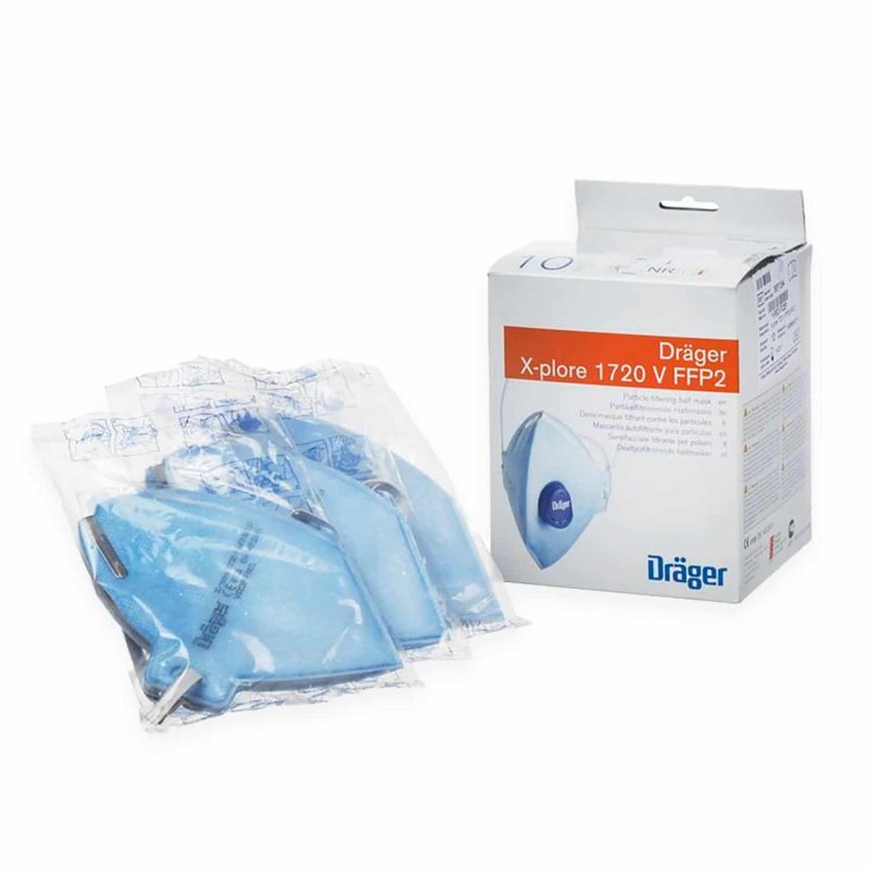 Dräger X-plore 1720 mit Ventil - FFP2 Maske NR D - 10er Box – Bild 4