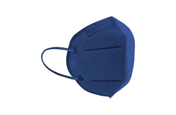 FFP2 Masken Dunkelblau Silberbox 50er – Bild 2