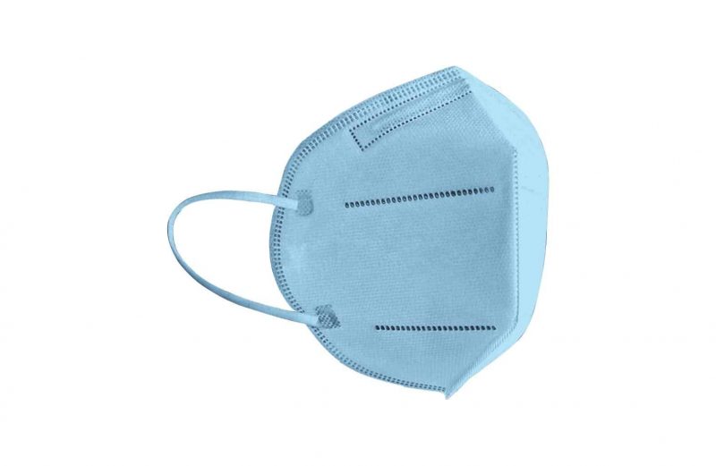 FFP2 Masken Babyblau Silberbox 50er – Bild 2