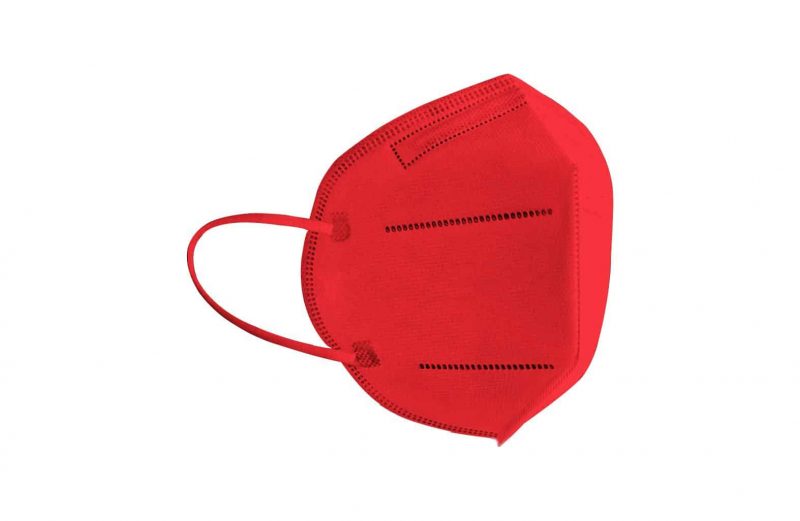 FFP2 Masken Rot Silberbox 50er – Bild 2