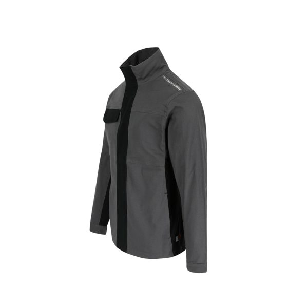 Herren Arbeitsjacke Drago | Kohle/Schwarz – Bild 2