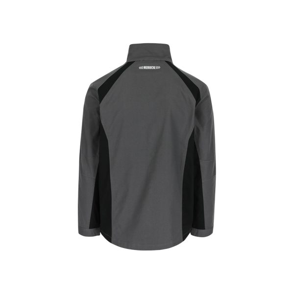 Herren Arbeitsjacke Drago | Kohle/Schwarz – Bild 3