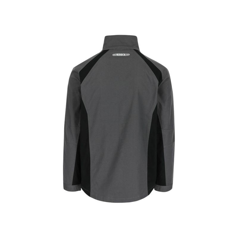 Herren Arbeitsjacke Drago | Kohle/Schwarz – Bild 3