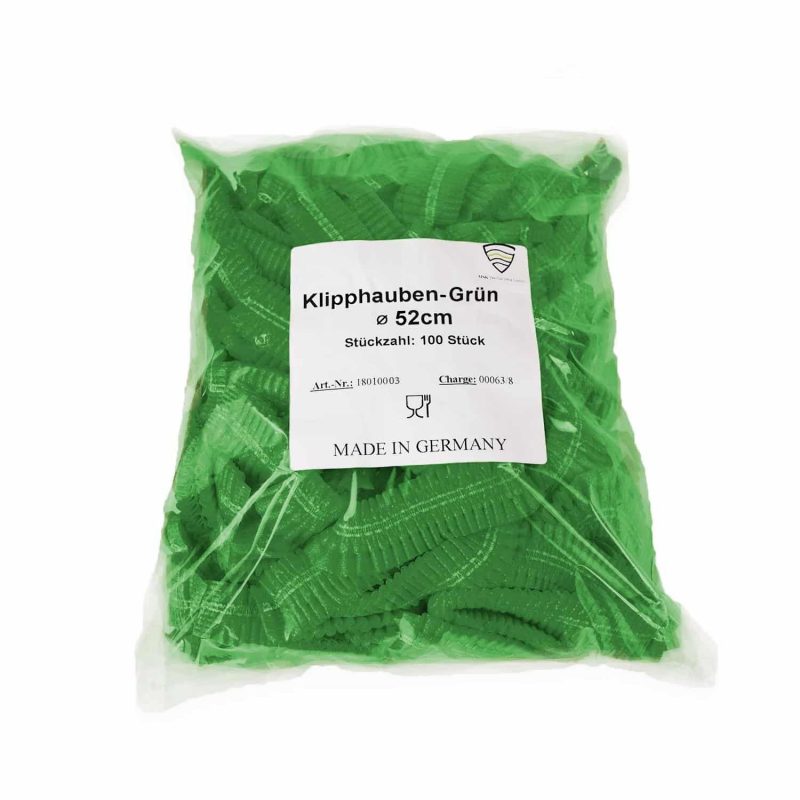 MSK Haarnetz - Kopfhauben grün 100er Pack – Bild 2