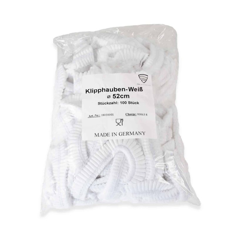 MSK Haarnetz - Kopfhauben weiß 100er Pack – Bild 2
