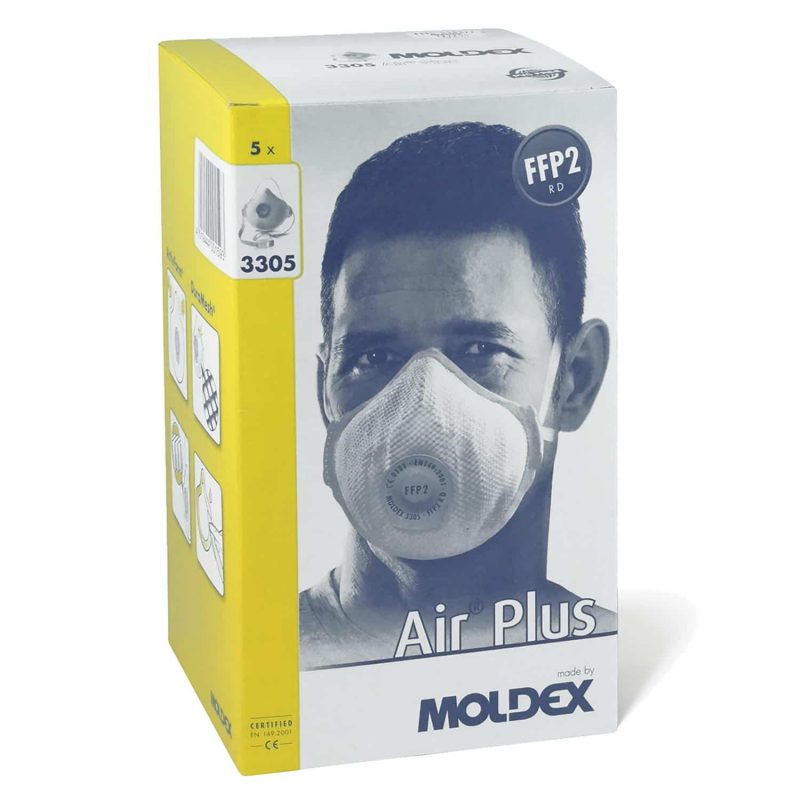 Moldex FFP2 Maske Air Plus mit Klimaventil R D - 5er Box – Bild 3