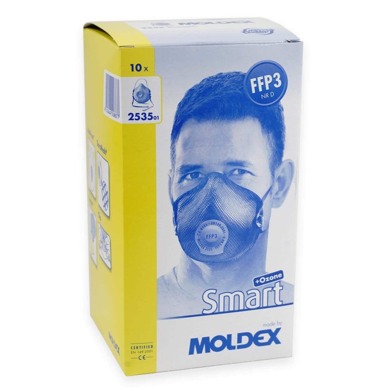 Moldex FFP3 Maske Smart Ozon - NR D mit Klimaventil - 10er Box – Bild 5