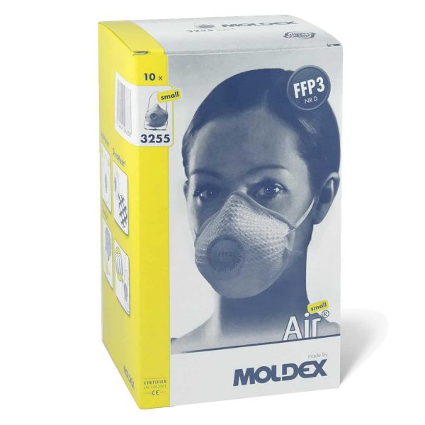 Moldex FFP3 Maske Air mit Ventil NR D - Größe S/M - 10er Box einzelverpackt – Bild 3