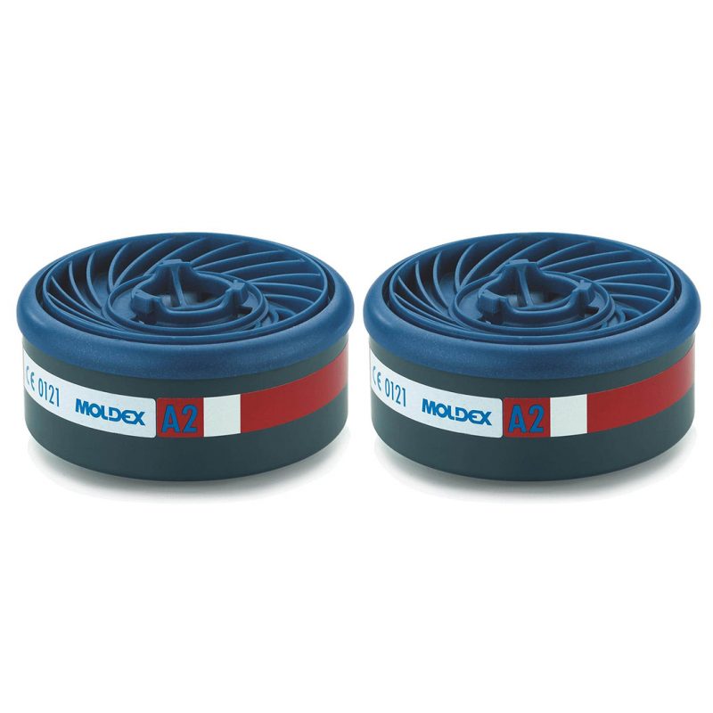 Moldex Bajonett Gasfilter A2 - 2er-Set