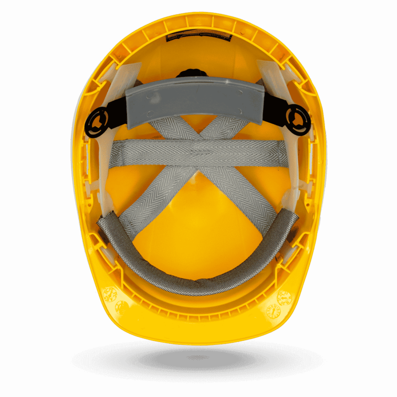 Schutz-Bauhelm FUSION in gelb – Bild 5