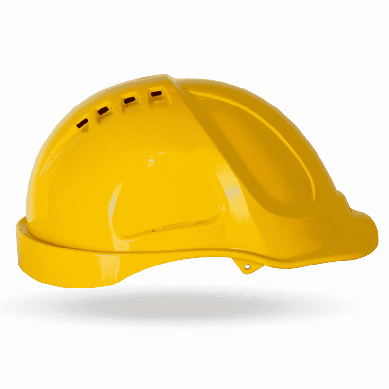 Schutz-Bauhelm FUSION in gelb – Bild 2