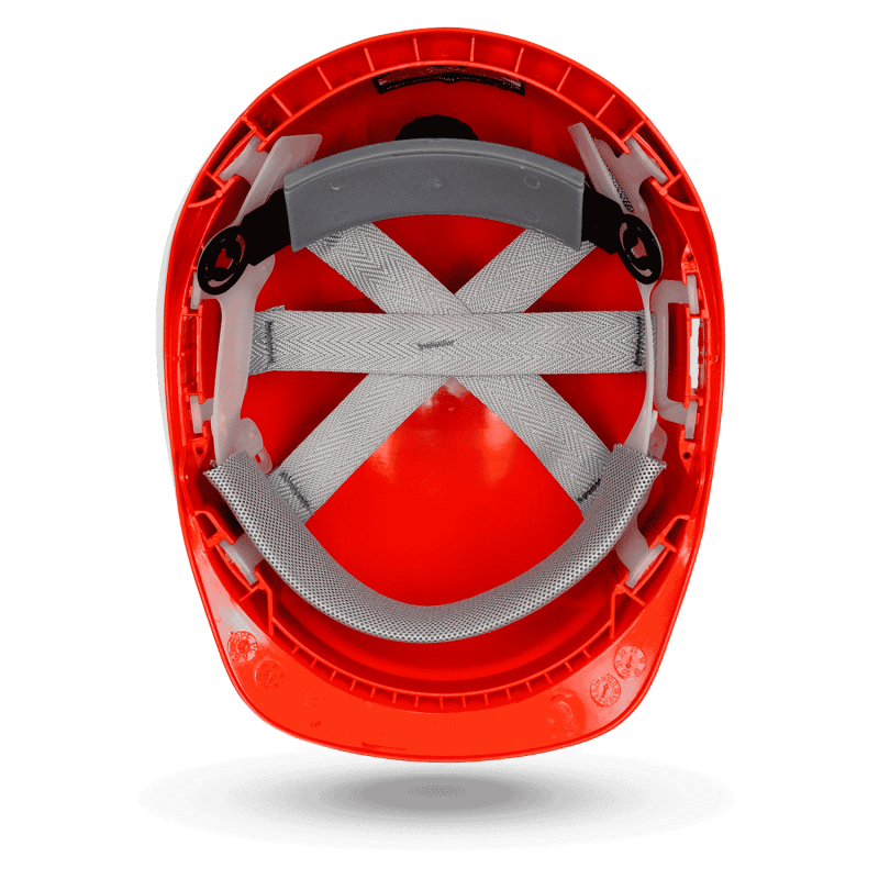 Arbeitsschutz-Bauhelm FUSION rot – Bild 5
