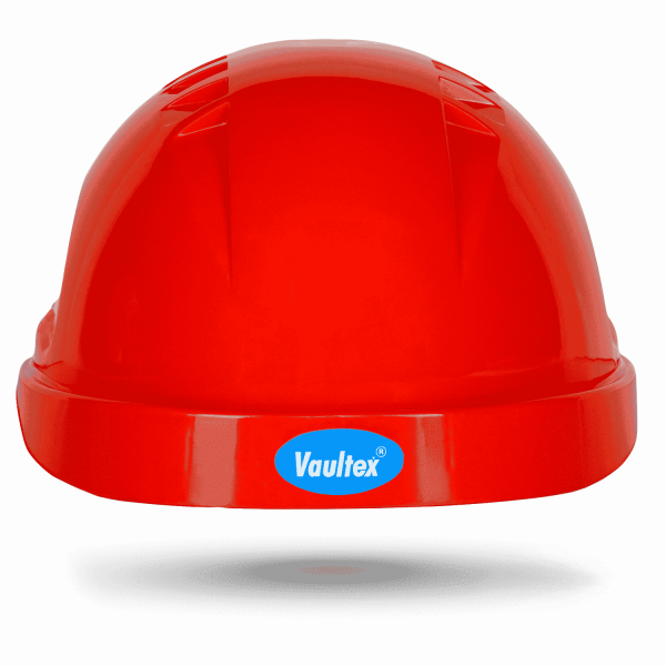 Arbeitsschutz-Bauhelm FUSION rot – Bild 4