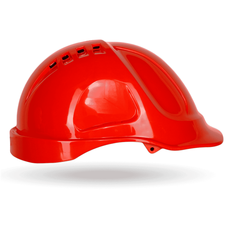 Arbeitsschutz-Bauhelm FUSION rot – Bild 2