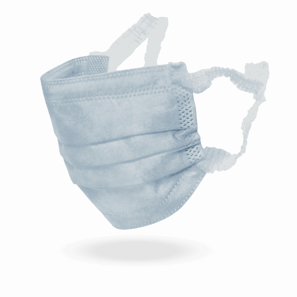 Zender Atemschutz-OP-Masken SOFT LOOP blau - 50er Set